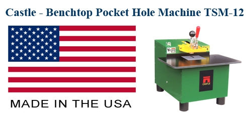 Castle Benchtop Pocket Hole Machine - Model: TSM-12 - Made in the Usa - Available from First Choice Industrial