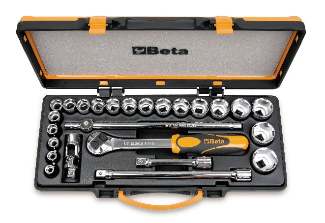 Beta Tools - 20 sockets and 5 accessories with metal case