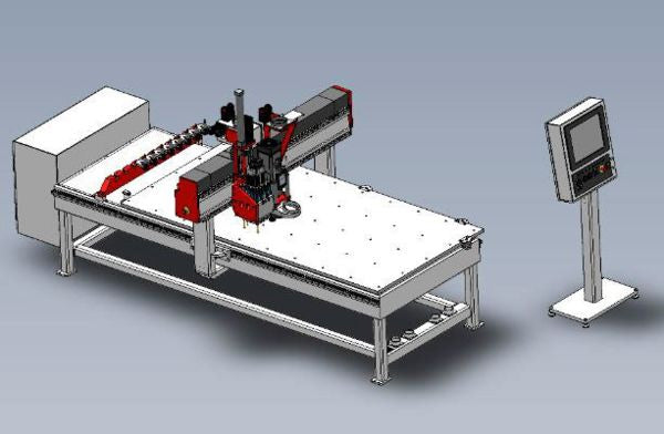 4 x 8 - 3 Axis - CNC Router -  DMS Freedom Patriot - 8-Position Automatic Tool Changer