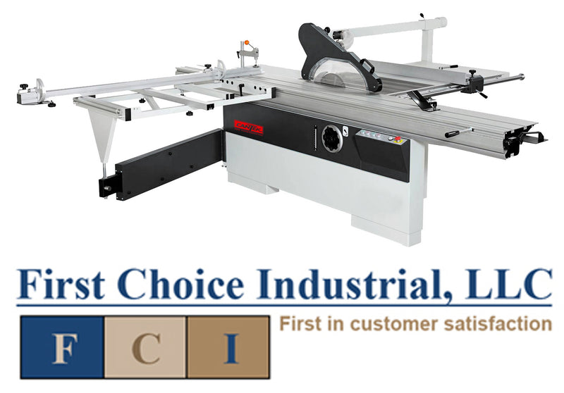 Cantek P305 - 1 Ph - 10ft Sliding Table Saw - First Choice Industrial