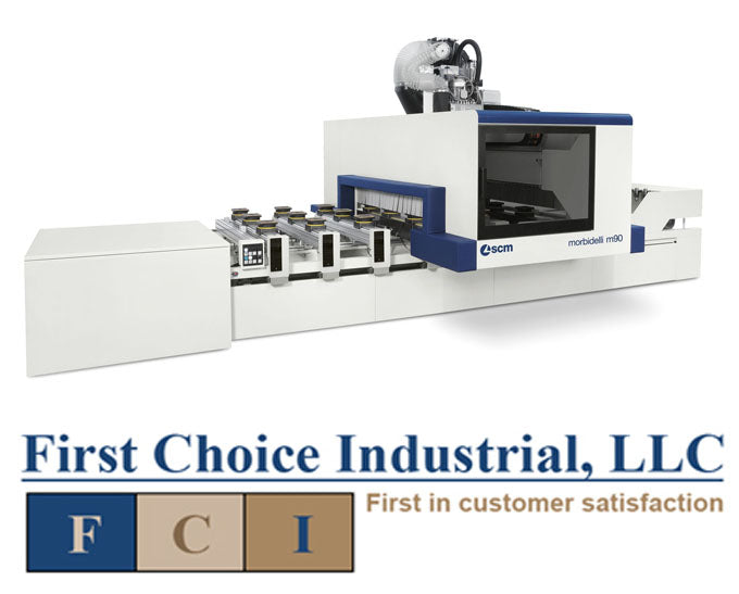 Pod and Rail - CNC Machining Center for Routing-Drilling - Available with up to 25 Tools - Morbidelli M90