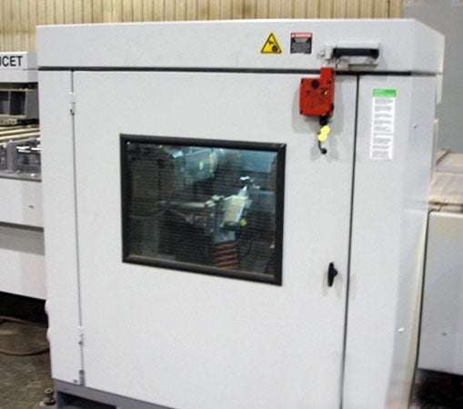 Doucet SPFM Fully Enclosed Machining Centers w/safety locking switch