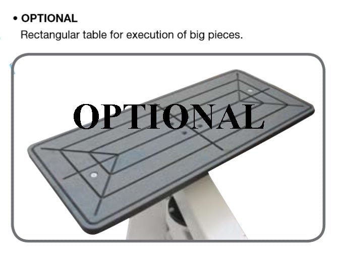 Vitap Eclipse Contour Edgebander - Optional Rectangular Table for Larger Pieces